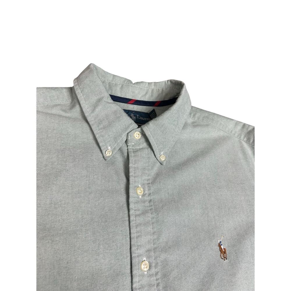 Ralph Lauren Shirt Mens XL Green Flesh Pony Button Down Long Sleeve